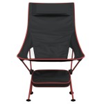 vidaXL Scaune camping pliabile, 2 buc., negru, textil oxford /aluminiu vidaXL Scaune camping pliabile, 2 buc., negru, textil oxford /aluminiu