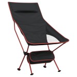 vidaXL Scaune camping pliabile, 2 buc., negru, textil oxford /aluminiu vidaXL Scaune camping pliabile, 2 buc., negru, textil oxford /aluminiu