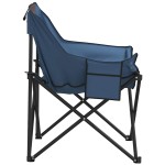 vidaXL Scaune de camping cu buzunar, pliabile, 2 buc., albastru vidaXL Scaune de camping cu buzunar, pliabile, 2 buc., albastru