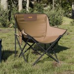 vidaXL Scaune de camping cu buzunar, pliabile, 2 buc., maro vidaXL Scaune de camping cu buzunar, pliabile, 2 buc., maro