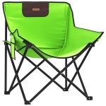 vidaXL Scaune de camping cu buzunar, pliabile, 2 buc., verde
