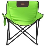 vidaXL Scaune de camping cu buzunar, pliabile, 2 buc., verde