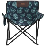 vidaXL Scaune de camping cu buzunar, pliabile, 2 buc., model frunze