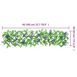 vidaXL Spalier iederă artificială extensibil, 5 buc., verde, 180x20 cm