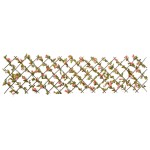 vidaXL Spalier cu iederă artificială extensibil, roz închis, 180x60 cm