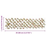 vidaXL Spalier cu iederă artificială extensibil, roz închis, 180x60 cm