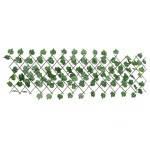 vidaXL Spalier frunze struguri artificiale extensibil, verde 190x60 cm