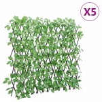 vidaXL Spalier iederă artificială extensibil, 5 buc., verde, 180x65 cm vidaXL Spalier iederă artificială extensibil, 5 buc., verde, 180x65 cm