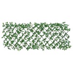 vidaXL Spalier cu iederă artificială, extensibil, verde, 186x30 cm