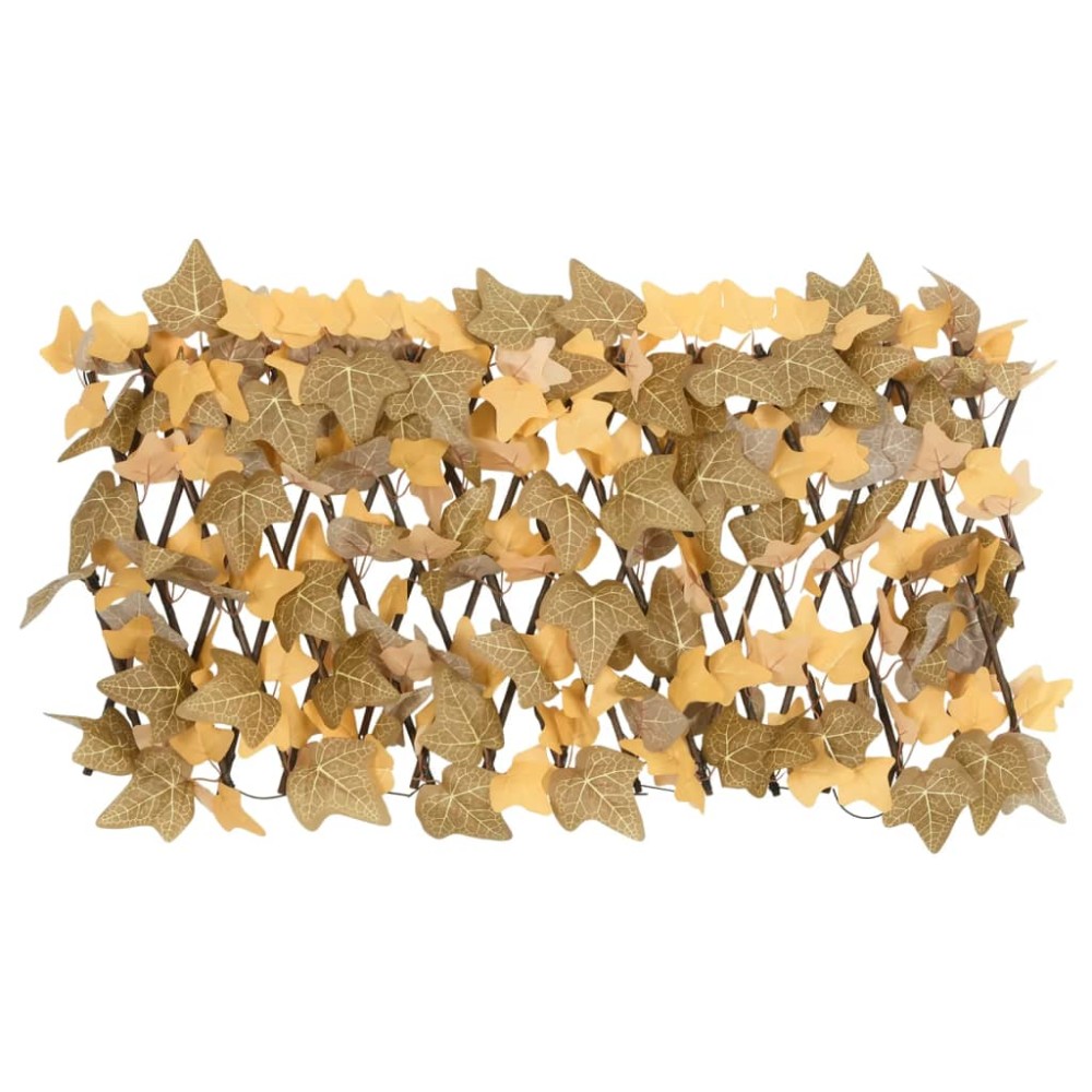 vidaXL Spalier frunze arțar artificiale extensibil, oranj, 180x30 cm