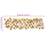 vidaXL Spalier frunze arțar artificiale extensibil, oranj, 180x30 cm