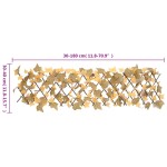 vidaXL Spalier frunze arțar false extensibil 5 buc. oranj 180x30 cm