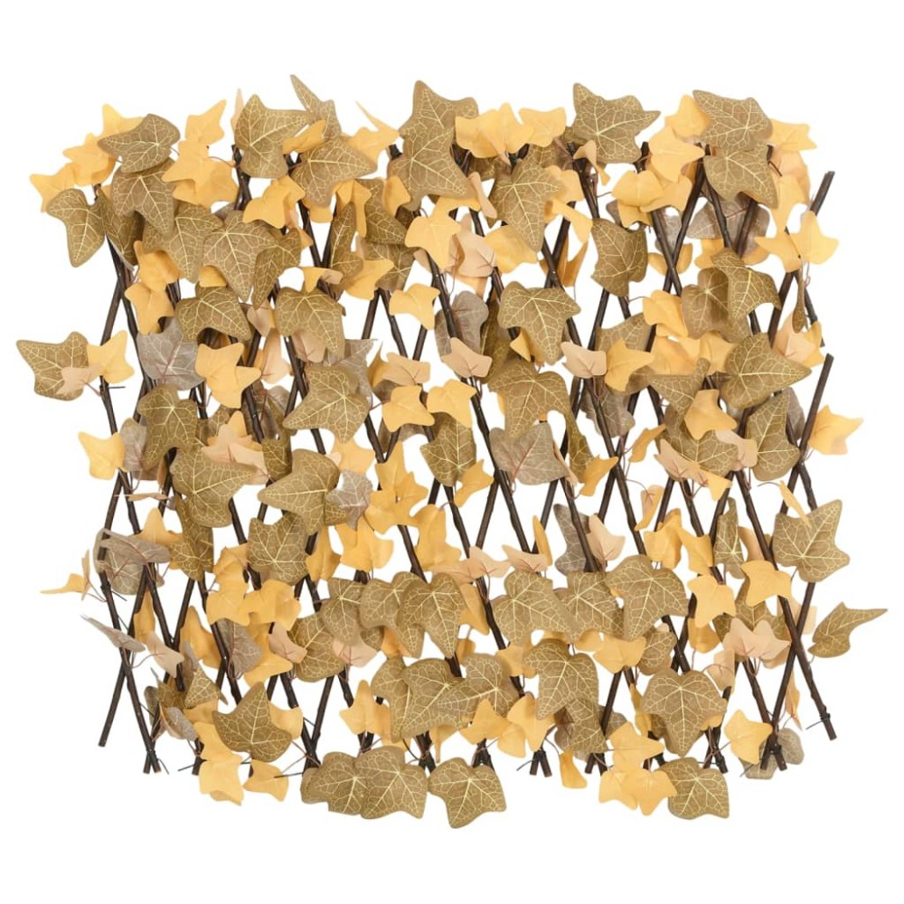 vidaXL Spalier frunze arțar artificiale extensibil, oranj, 180x60 cm