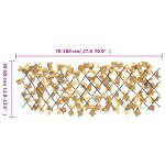 vidaXL Spalier frunze arțar artificiale extensibil, oranj, 180x60 cm