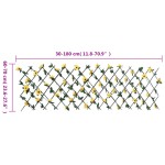 vidaXL Spalier cu iederă artificială, extensibil, galben, 180x60 cm