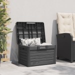 vidaXL Cutie de perne exterior antracit 73x50,5x46,5 cm polipropilenă vidaXL Cutie de perne exterior antracit 73x50,5x46,5 cm polipropilenă