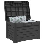 vidaXL Cutie de perne exterior antracit 73x50,5x46,5 cm polipropilenă vidaXL Cutie de perne exterior antracit 73x50,5x46,5 cm polipropilenă