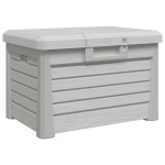vidaXL Cutie de perne de exterior gri 73x50,5x46,5 cm polipropilenă vidaXL Cutie de perne de exterior gri 73x50,5x46,5 cm polipropilenă