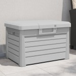 vidaXL Cutie de perne de exterior gri 73x50,5x46,5 cm polipropilenă vidaXL Cutie de perne de exterior gri 73x50,5x46,5 cm polipropilenă