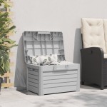 vidaXL Cutie de perne de exterior gri 73x50,5x46,5 cm polipropilenă vidaXL Cutie de perne de exterior gri 73x50,5x46,5 cm polipropilenă