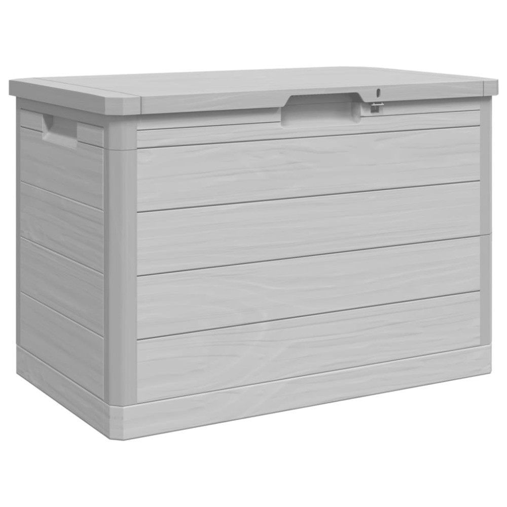 vidaXL Cutie de perne de exterior gri 77,5x44,5x53 cm polipropilenă