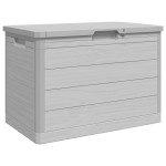 vidaXL Cutie de perne de exterior gri 77,5x44,5x53 cm polipropilenă vidaXL Cutie de perne de exterior gri 77,5x44,5x53 cm polipropilenă