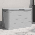 vidaXL Cutie de perne de exterior gri 77,5x44,5x53 cm polipropilenă vidaXL Cutie de perne de exterior gri 77,5x44,5x53 cm polipropilenă