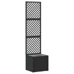 vidaXL Jardinieră Negru 35 x 30 x 135 cm Metal