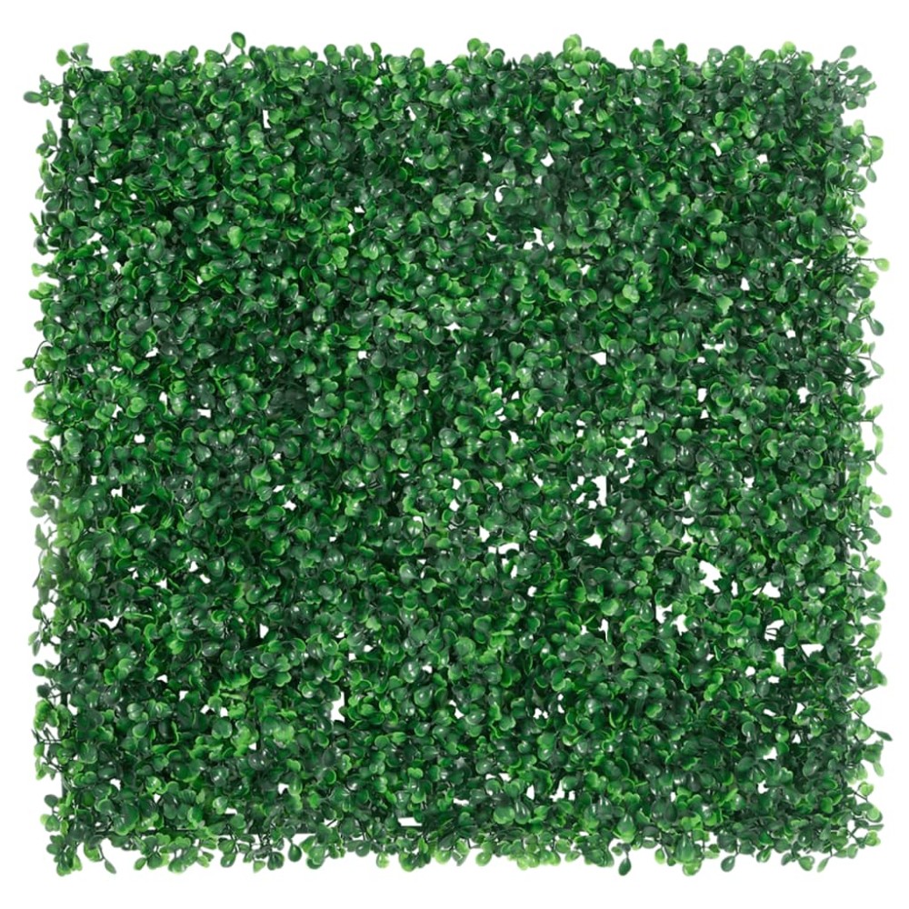 vidaXL Gard din frunze de arbust artificiale, 6 buc., verde, 50x50 cm