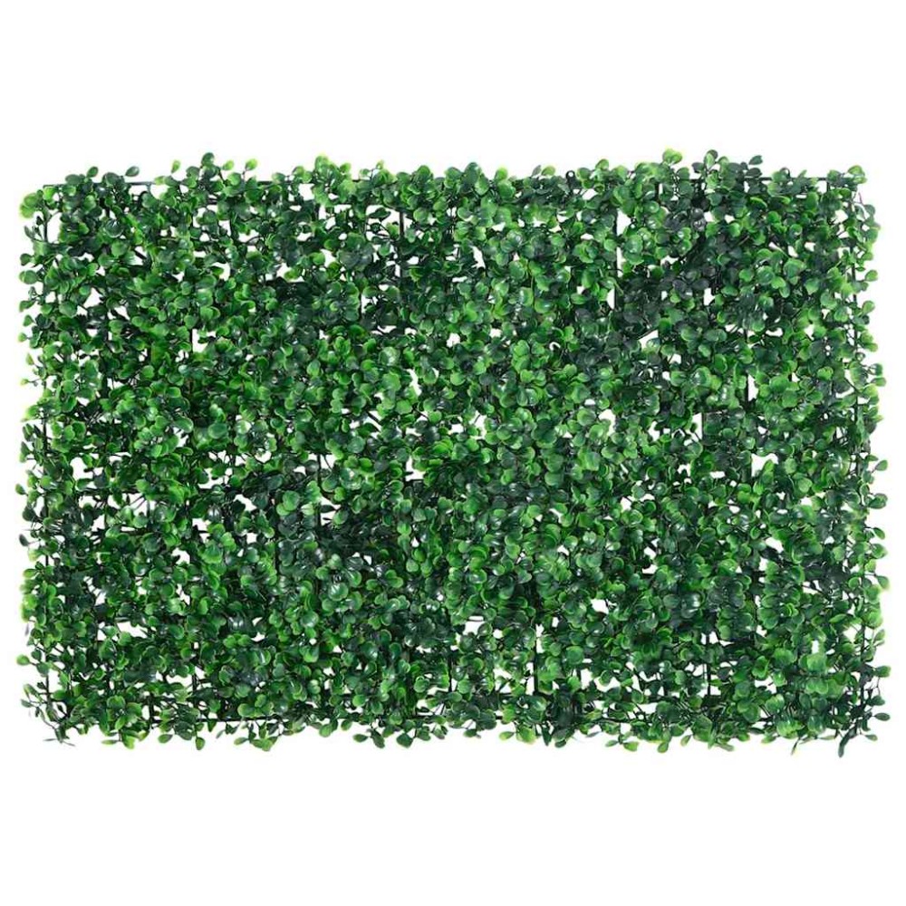  vidaXL Gard din frunze de arbust artificiale, 6 buc., verde, 40x60 cm