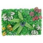 vidaXL Gard din plante artificiale, 6 buc., verde, 40x60 cm vidaXL Gard din plante artificiale, 6 buc., verde, 40x60 cm