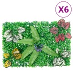 vidaXL Gard din plante artificiale, 6 buc., verde, 40x60 cm vidaXL Gard din plante artificiale, 6 buc., verde, 40x60 cm