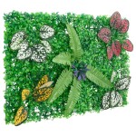 vidaXL Gard din plante artificiale, 6 buc., verde, 40x60 cm vidaXL Gard din plante artificiale, 6 buc., verde, 40x60 cm