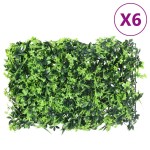 vidaXL Gard din frunze artificiale, 6 buc., verde, 40x60 cm vidaXL Gard din frunze artificiale, 6 buc., verde, 40x60 cm