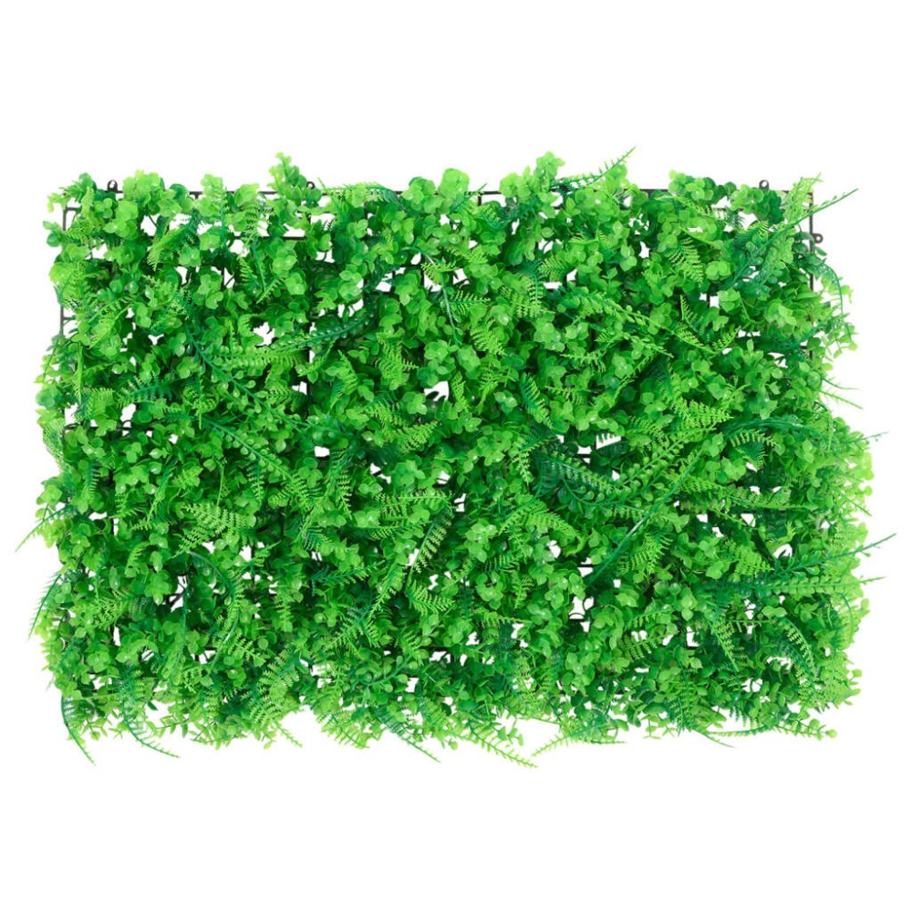  vidaXL Gard din frunze de ferigă artificiale, 6 buc., verde, 40x60 cm