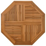 vidaXL Blat de masă, 60x60x2,5 cm, octogonal, lemn masiv de tec