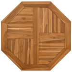 vidaXL Blat de masă, 70x70x2,5 cm, octogonal, lemn masiv de tec vidaXL Blat de masă, 70x70x2,5 cm, octogonal, lemn masiv de tec