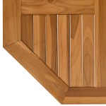 vidaXL Blat de masă, 70x70x2,5 cm, octogonal, lemn masiv de tec vidaXL Blat de masă, 70x70x2,5 cm, octogonal, lemn masiv de tec