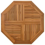 vidaXL Blat de masă, 80x80x2,5 cm, octogonal, lemn masiv de tec vidaXL Blat de masă, 80x80x2,5 cm, octogonal, lemn masiv de tec