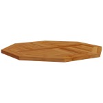 vidaXL Blat de masă, 80x80x2,5 cm, octogonal, lemn masiv de tec vidaXL Blat de masă, 80x80x2,5 cm, octogonal, lemn masiv de tec