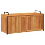 vidaXL Cutie perne de exterior 110x45x42/53cm lemn masiv acacia/oțel vidaXL Cutie perne de exterior 110x45x42/53cm lemn masiv acacia/oțel