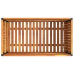 vidaXL Jardinieră de grădină, 85x45x44 cm, lemn masiv acacia/oțel vidaXL Jardinieră de grădină, 85x45x44 cm, lemn masiv acacia/oțel