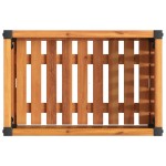 vidaXL Jardinieră de grădină, 45x30x27,5 cm, lemn masiv acacia/oțel vidaXL Jardinieră de grădină, 45x30x27,5 cm, lemn masiv acacia/oțel