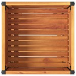 vidaXL Jardinieră de grădină cu raft 45x45x80cm lemn masiv acacia/oțel vidaXL Jardinieră de grădină cu raft 45x45x80cm lemn masiv acacia/oțel
