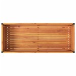 vidaXL Jardinieră grădină cu raft 110x45x80cm lemn masiv acacia/oțel