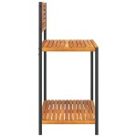 vidaXL Masa de lucru de grădină 90x50x110 cm lemn masiv acacia și oțel vidaXL Masa de lucru de grădină 90x50x110 cm lemn masiv acacia și oțel