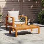 vidaXL Scaun de grădină cu perne, lemn masiv de acacia vidaXL Scaun de grădină cu perne, lemn masiv de acacia