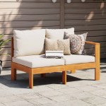 vidaXL Canapea de grădină cu 1 cotieră/2 locuri, lemn masiv de acacia vidaXL Canapea de grădină cu 1 cotieră/2 locuri, lemn masiv de acacia