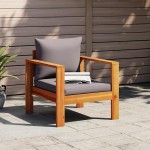 vidaXL Scaun de grădină cu perne, lemn masiv de acacia vidaXL Scaun de grădină cu perne, lemn masiv de acacia