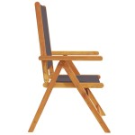vidaXL Scaune de grădină 2 buc., antracit, lemn masiv acacia și textil vidaXL Scaune de grădină 2 buc., antracit, lemn masiv acacia și textil